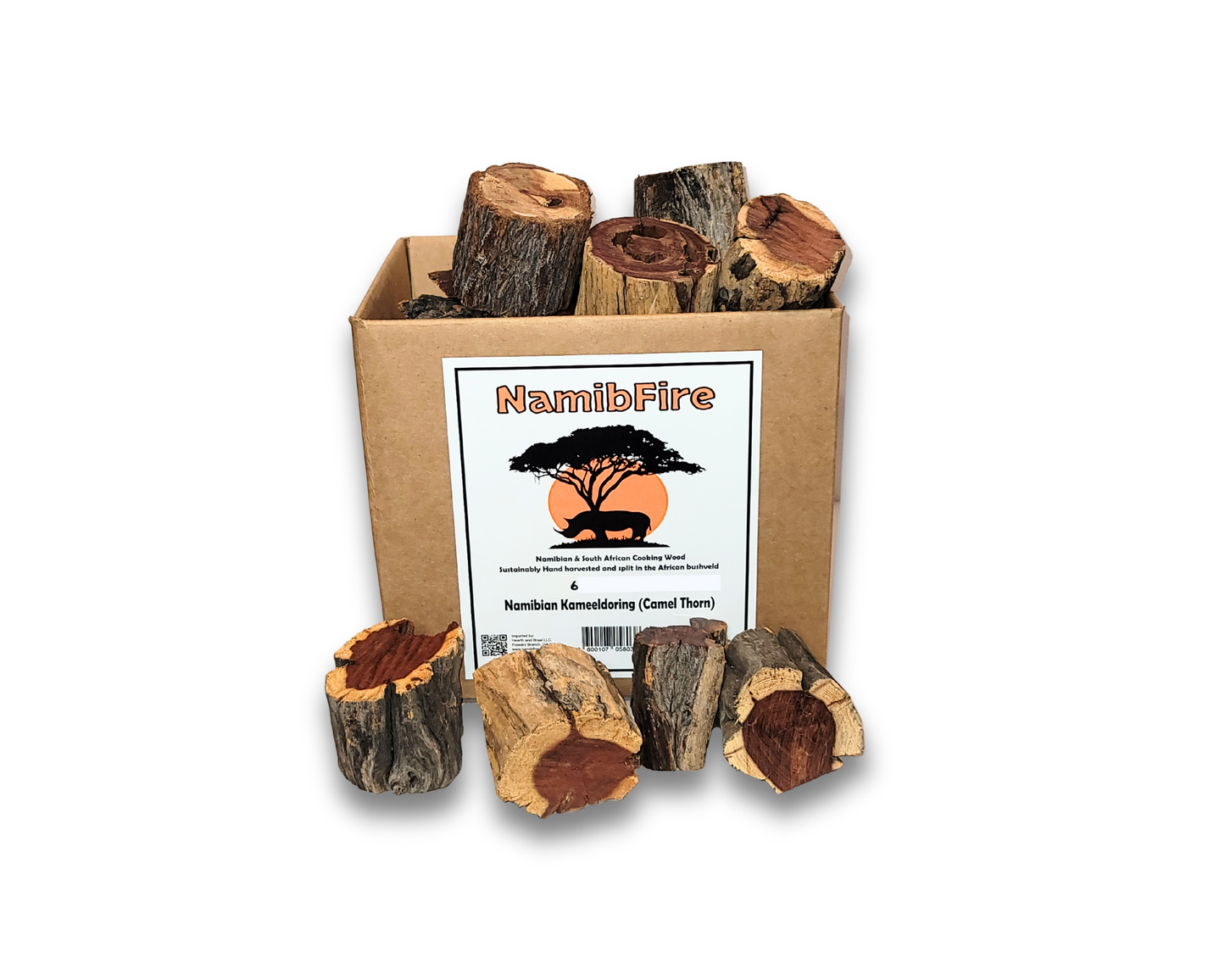 2" to 3" Camelthorn smoker chunks 10 lbs box