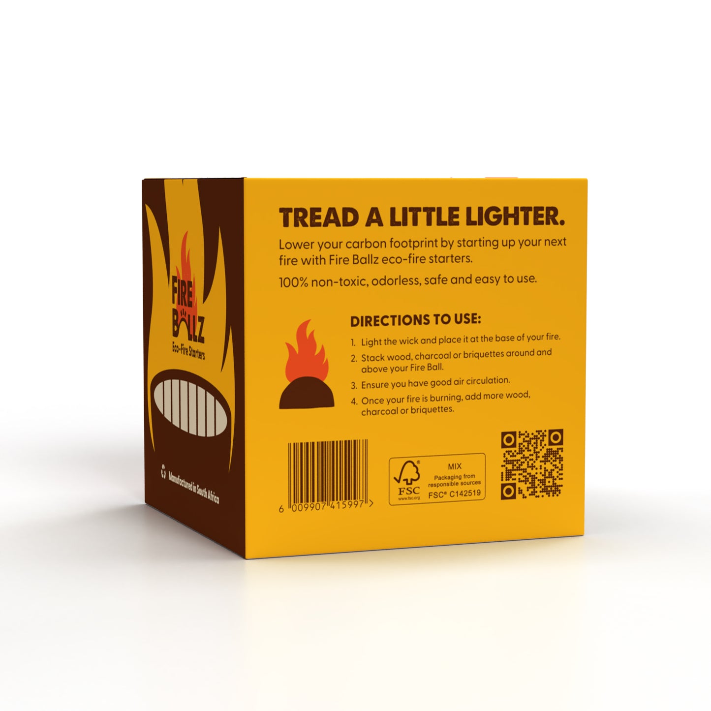 Fire Ballz Eco Friendly fire starters - 2 Pack